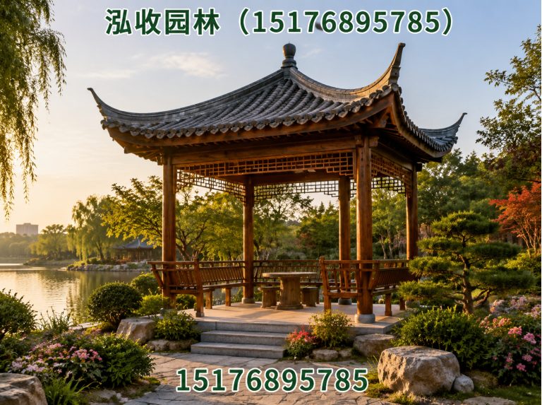 绥化防腐木凉亭展示图